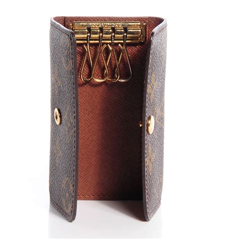 louis vuitton 4 key holder monogram|louis vuitton key holder wallet.